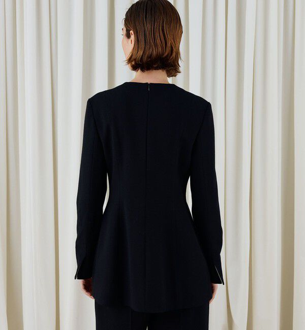 DES PRES「ウールジョーゼット プルオーバーブラウス」|シャツ・ブラウス|