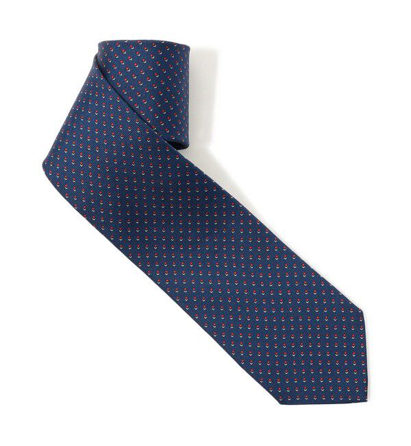 TOMORROWLAND GOODS「STEFANO BIGI シルクプリント 小紋柄 ネクタイ」|ネクタイ・蝶ネクタイ|68 ネイビー系