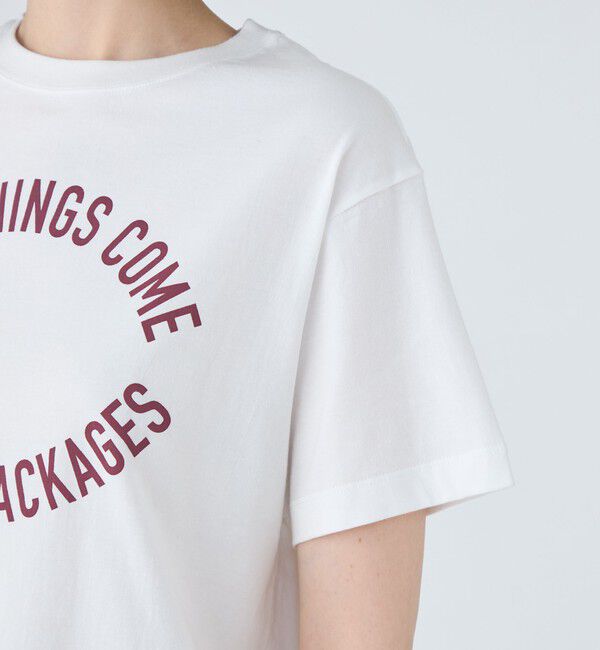 MACPHEE「コットンロゴプリント Tシャツ」|Tシャツ・カットソー|