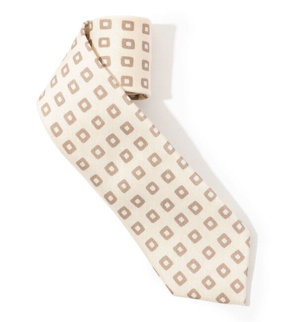 TOMORROWLAND GOODS「TOMORROWLAND リネンシルク 小紋柄ネクタイ」|ネクタイ・蝶ネクタイ|13 ホワイト系