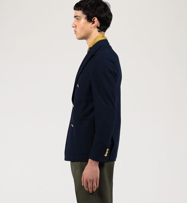 TOMORROWLAND MENS「コットンダブルニット ダブルブレステッド6Bブレザー DONDY」|テーラードジャケット|