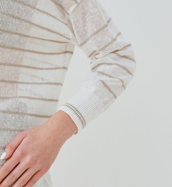 GALERIE VIE「リネンコード バスクプルオーバーニット」|ニット・セーター|