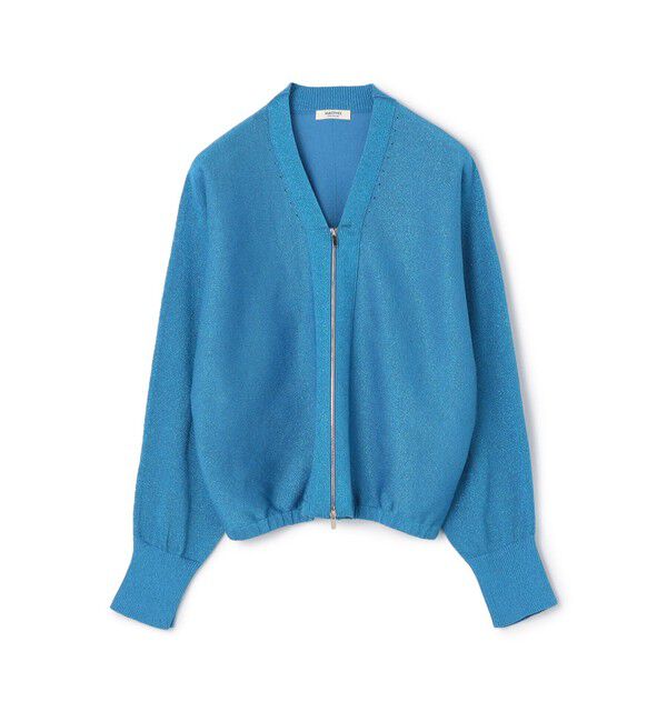 MACPHEE「ドライレーヨン Vネックカーディガン」|カーディガン|63 ライトブルー