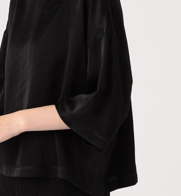 DES PRES「ソフトサテン ビッグTシャツブラウス」|シャツ・ブラウス|