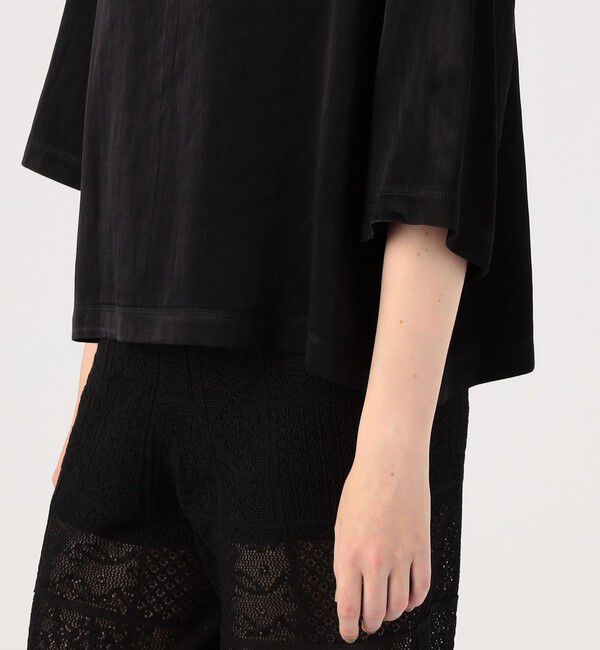 DES PRES「ソフトサテン ビッグTシャツブラウス」|シャツ・ブラウス|