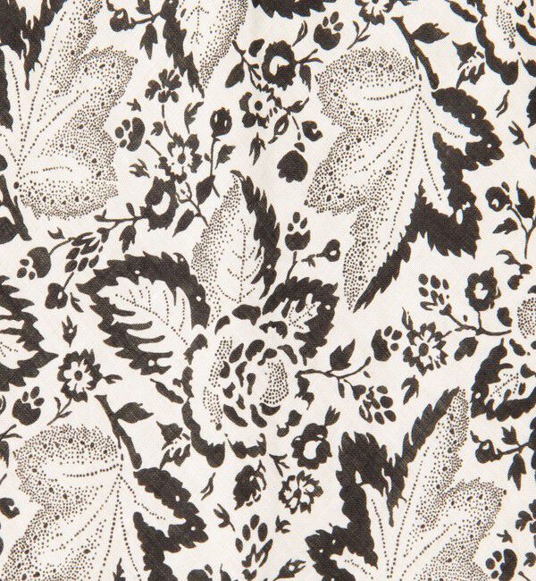 SOULEIADO「リネンプリント ナロースカート」|フレア|