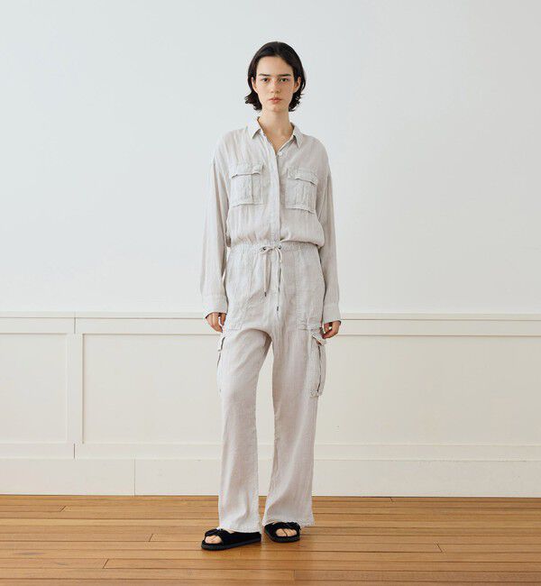 JAMES PERSE「リネンブレンドカーゴジャンプスーツ WLVI6959」|オールインワン|