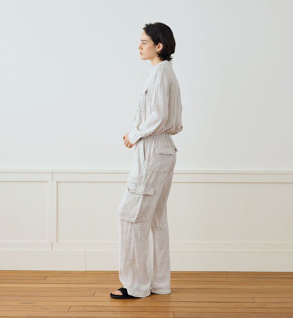 JAMES PERSE「リネンブレンドカーゴジャンプスーツ WLVI6959」|オールインワン|