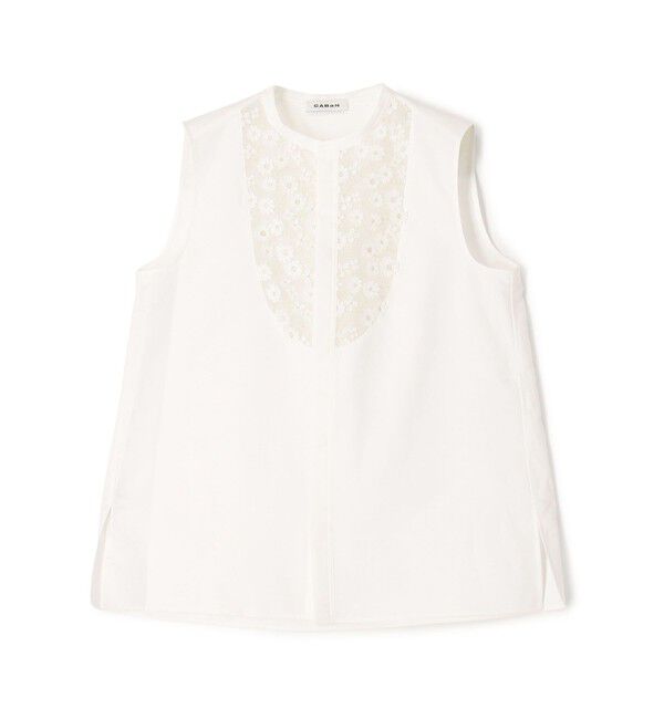 CABaN「フレンチレースコンビ ボザムシャツ」|シャツ・ブラウス|11 ホワイト