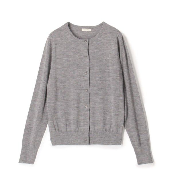 DES PRES「ウーステッドウール クルーネックカーディガン」|カーディガン|13 ライトグレー