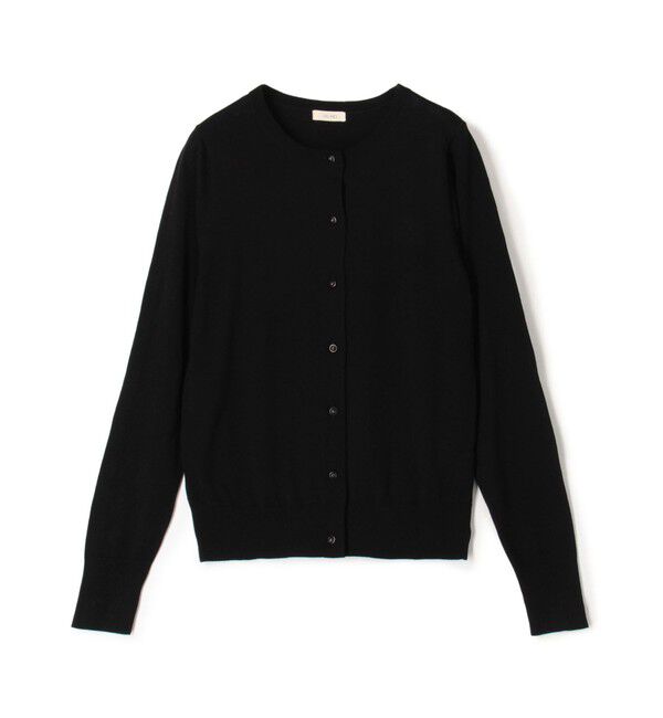 DES PRES「ウーステッドウール クルーネックカーディガン」|カーディガン|19 ブラック