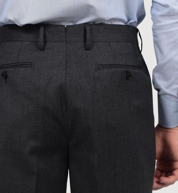 TOMORROWLAND MENS「21マイクロン ウールツイル ノープリーツスラックス V.B.CANONICO」|スラックス|