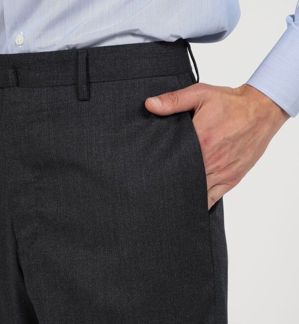 TOMORROWLAND MENS「21マイクロン ウールツイル ノープリーツスラックス V.B.CANONICO」|スラックス|