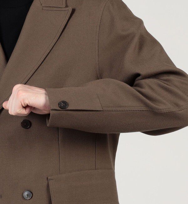 TOMORROWLAND MENS「ウールギャバジン ダブルブレステッド 4Bジャケット」|テーラードジャケット|