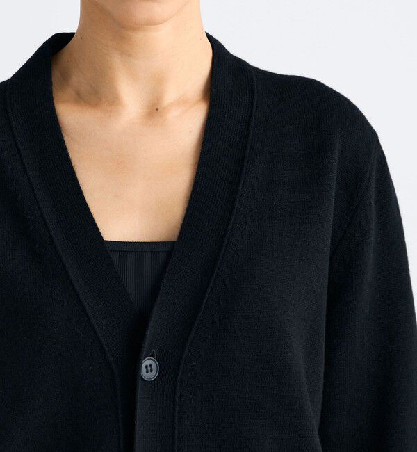 Edition「エクストラファインウール Vネックカーディガン」|カーディガン|