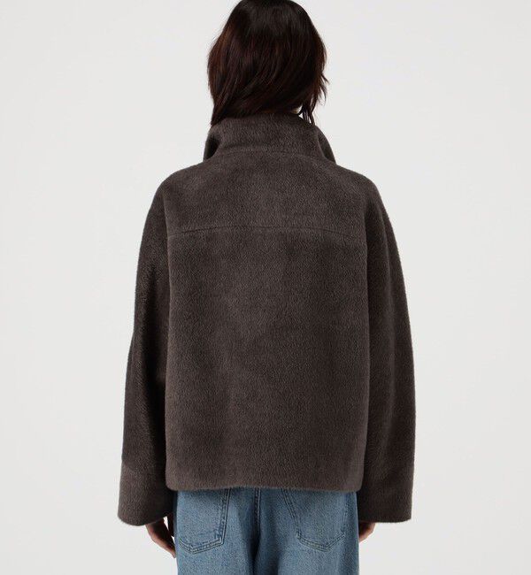 GALERIE VIE「スーリーアルパカシャギー ハイネックオーバルコート」|その他|