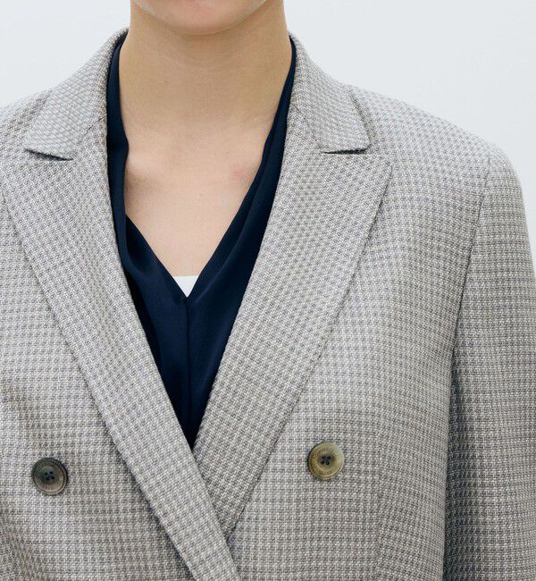 TOMORROWLAND collection「JERSELY ダブルブレストジャケット」|テーラードジャケット|