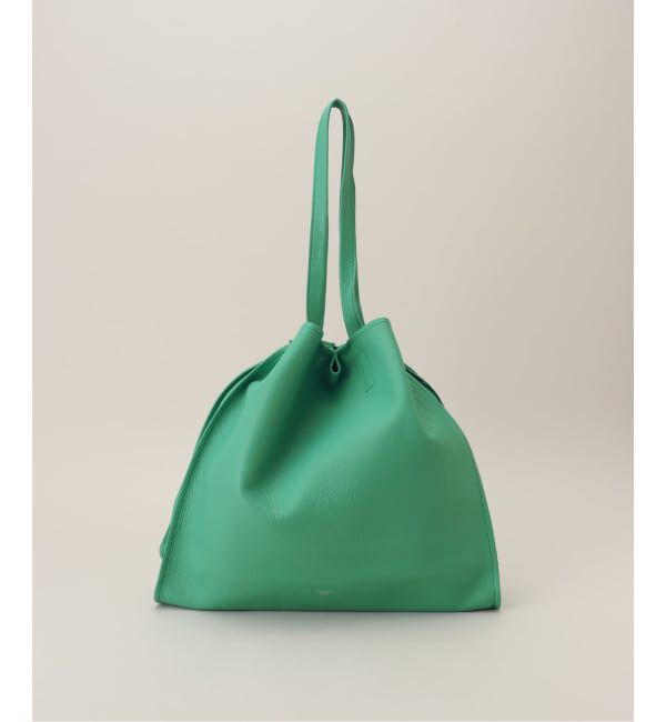  「【blancle/ ブランクレ】S.LETHER SQUEEZE BIG TOTE」|トートバッグ|グリーン