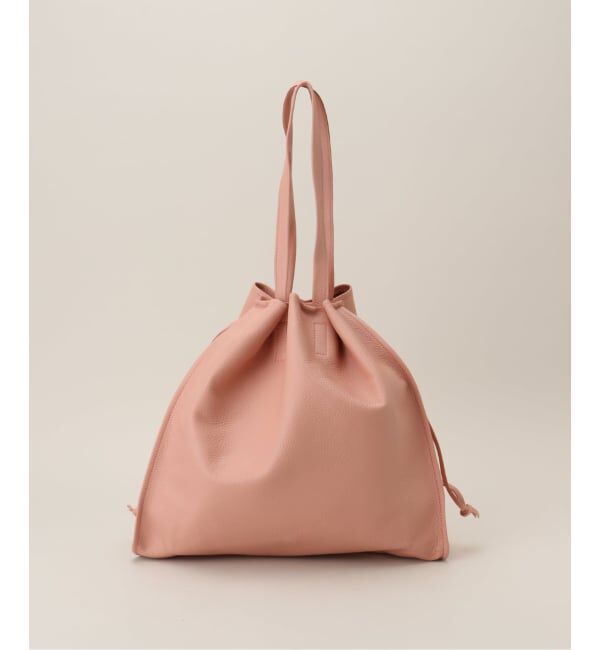  「【blancle/ ブランクレ】S.LETHER SQUEEZE BIG TOTE」|トートバッグ|ピンク