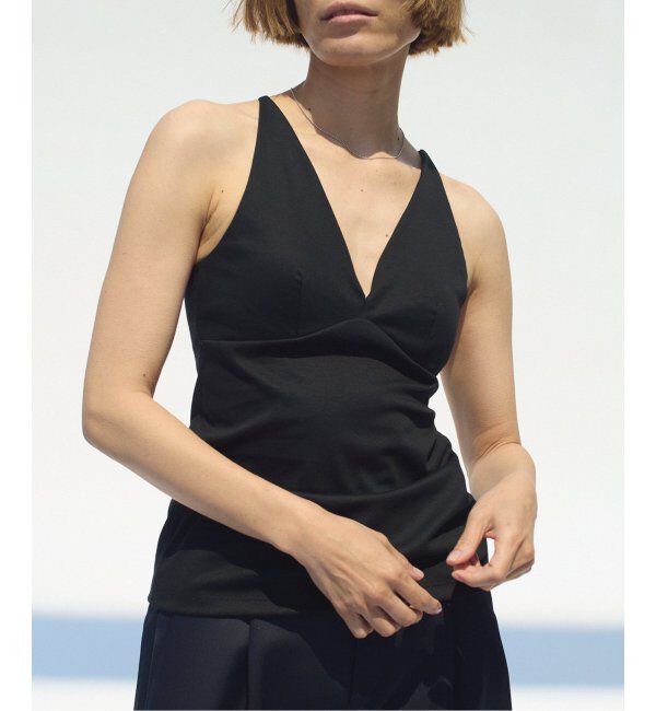 EMILYWEEK「【EMILY WEEK &times; IENA】コットンスムース ブラキャミソール」|インナー|ブラック