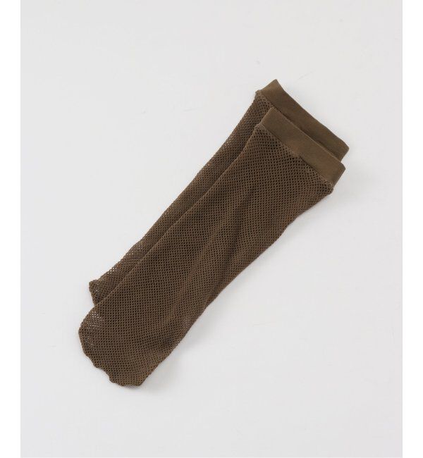 Plage「MARCOMONDE/マルコモンド FISH NET ソックス」|ソックス|カーキ