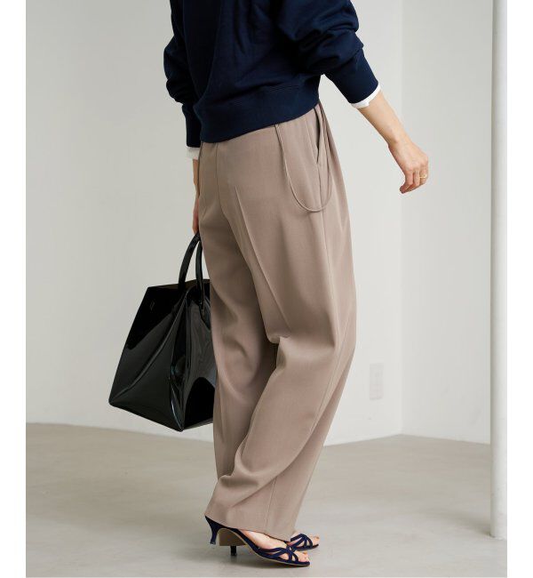 IENA「《追加2》サスペンダーツイルパンツ」|スラックス|