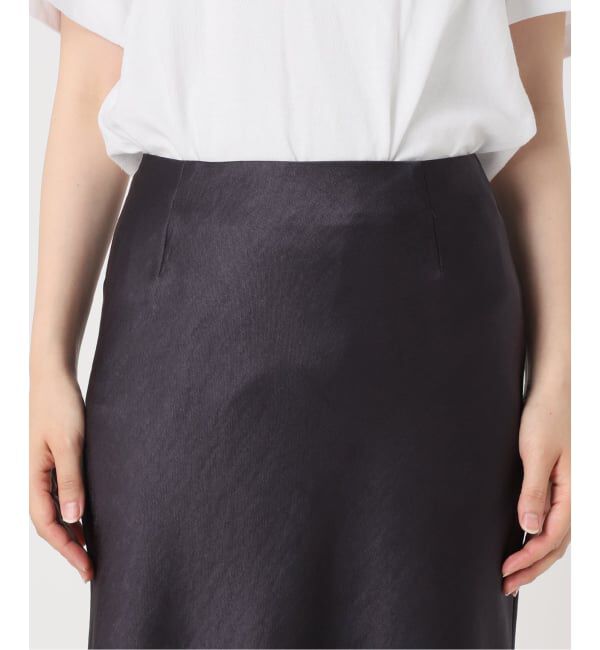 IENA「《追加10》ダブルサテンスカート」|スカート|