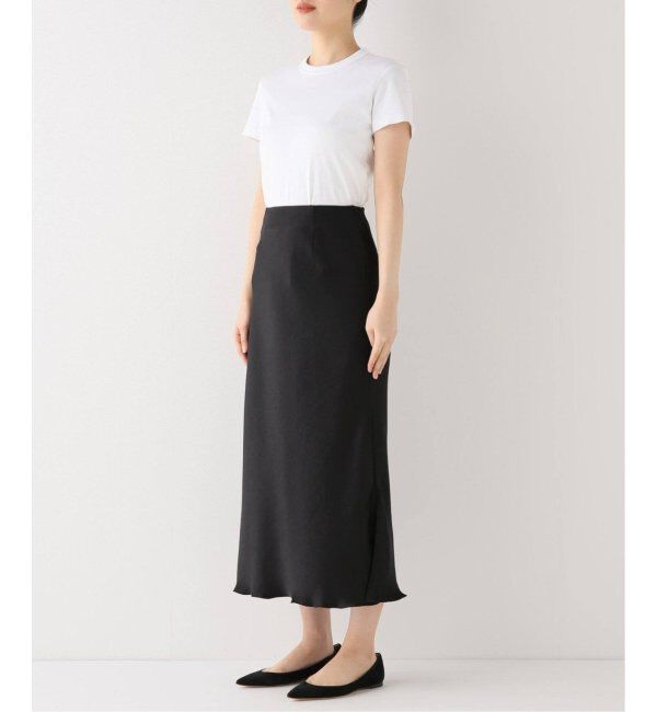 IENA「《追加10》ダブルサテンスカート」|スカート|