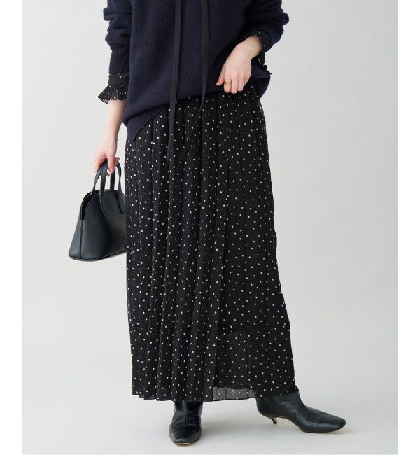 IENA「L'UNE/リュンヌ ドットスカート」|スカート|