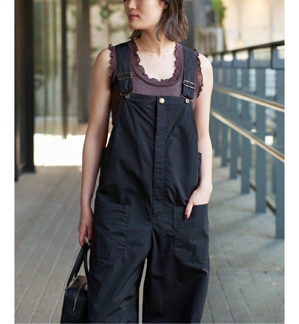 IENA LA BOUCLE「IENA LA BOUCLE 撥水ナイロンタフタオーバーオール」|オールインワン|