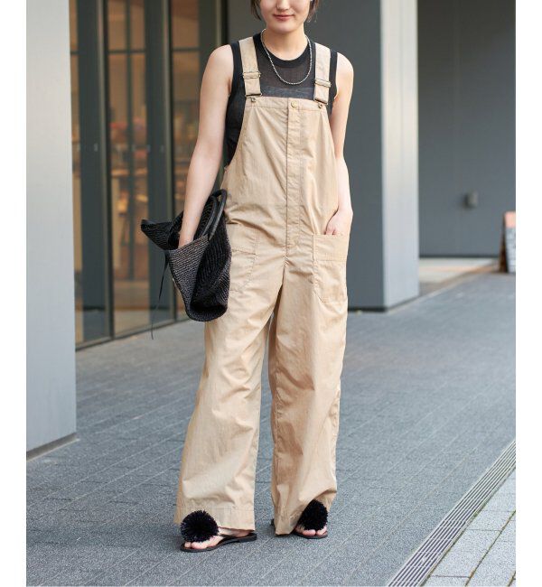 IENA LA BOUCLE「IENA LA BOUCLE 撥水ナイロンタフタオーバーオール」|オールインワン|