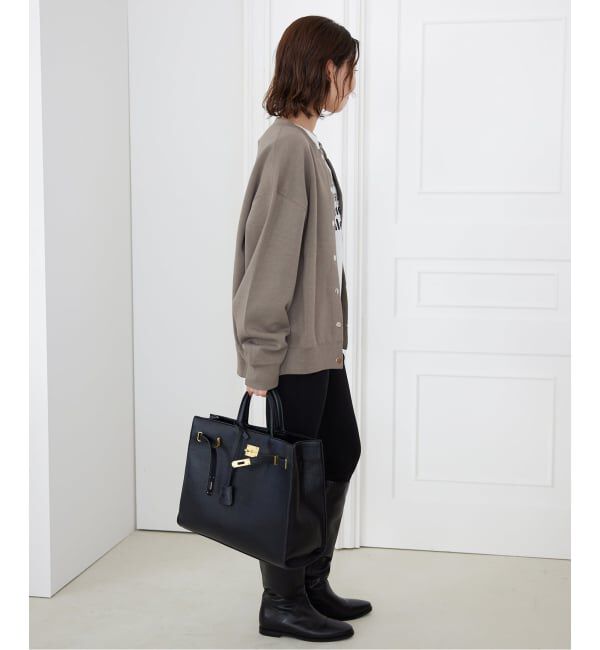 SLOBE IENA「《追加》ダブルフェイスジャージースナップカーディガン」|カーディガン|