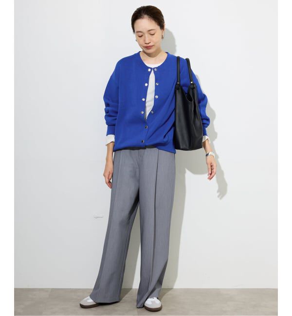 SLOBE IENA「《追加》ダブルフェイスジャージースナップカーディガン」|カーディガン|