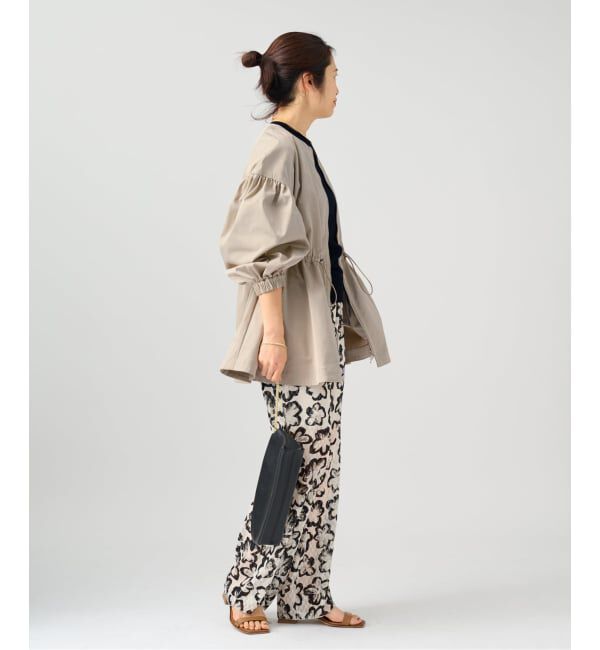 VERMEIL par iena「《追加》ノーカラーギャザーZIPブルゾン」|その他|