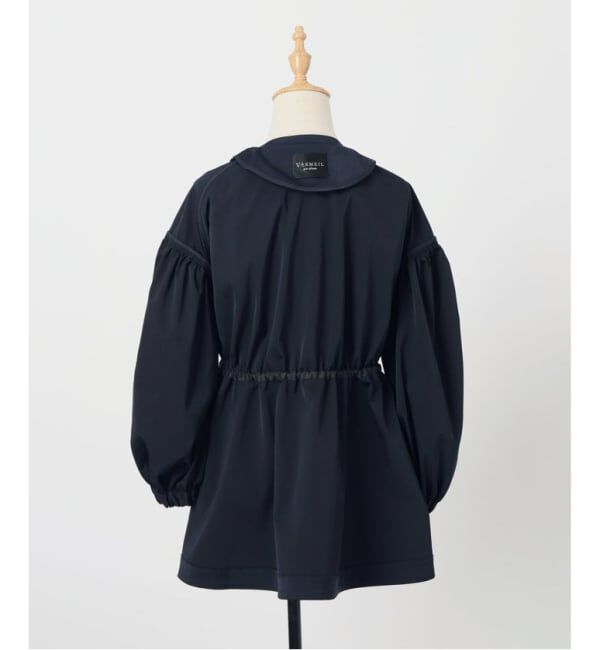 VERMEIL par iena「《追加》ノーカラーギャザーZIPブルゾン」|その他|