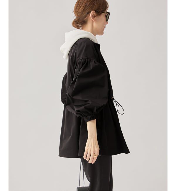 VERMEIL par iena「《追加》ノーカラーギャザーZIPブルゾン」|その他|