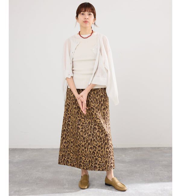 IENA「《予約》 ECOSPLASH リブボートネックプルオーバー」|ニット・セーター|