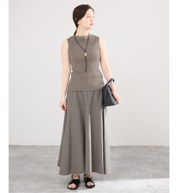 IENA「《予約》 ECOSPLASH リブボートネックプルオーバー」|ニット・セーター|