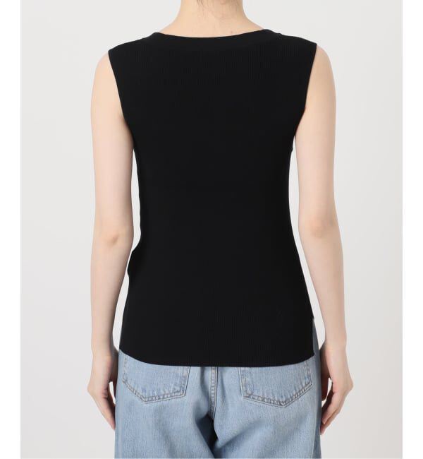 IENA「《予約》 ECOSPLASH リブボートネックプルオーバー」|ニット・セーター|