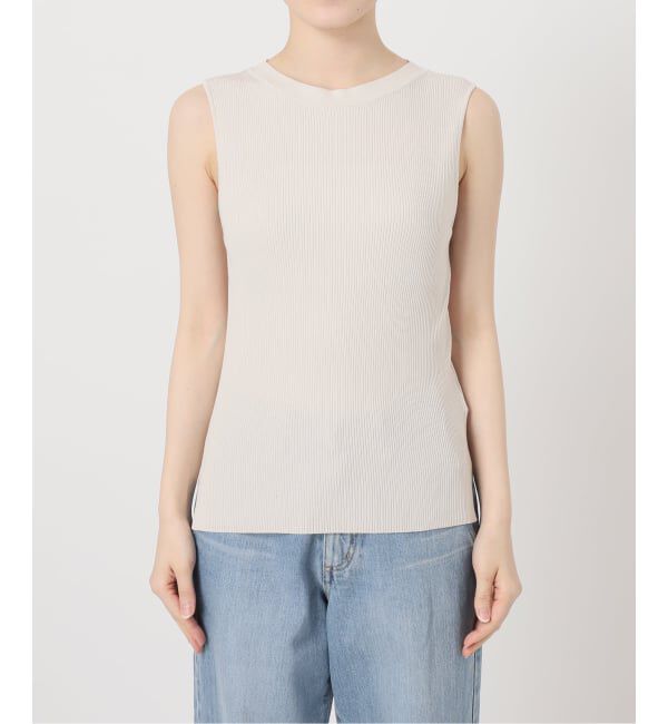 IENA「《予約》 ECOSPLASH リブボートネックプルオーバー」|ニット・セーター|