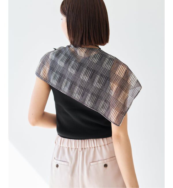 IENA「《予約》 ECOSPLASH リブボートネックプルオーバー」|ニット・セーター|