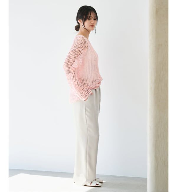 IENA「《予約》ウォッシャブルシルキーサテンイージーパンツ」|その他|