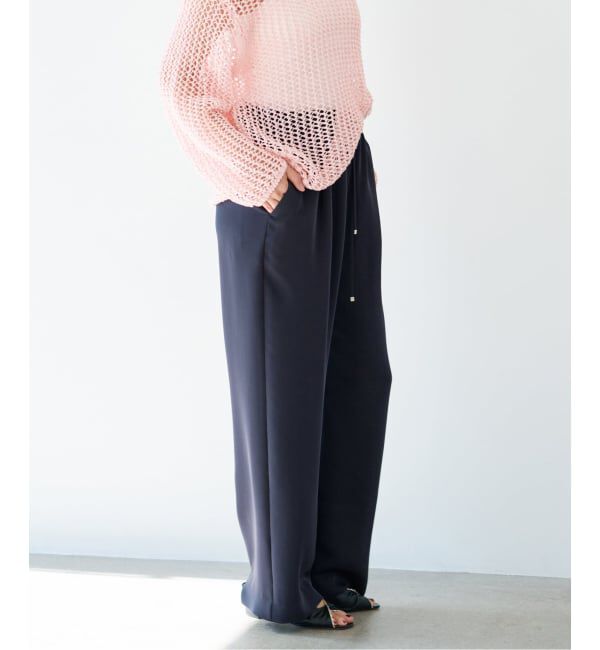 IENA「《予約》ウォッシャブルシルキーサテンイージーパンツ」|その他|