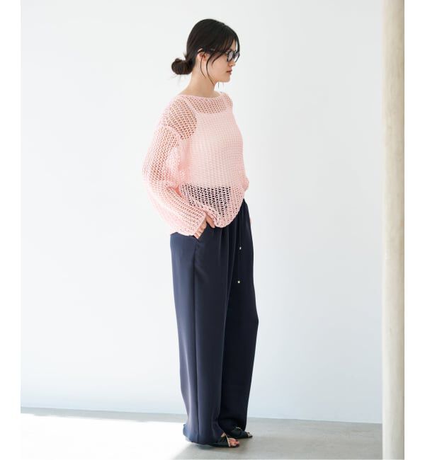 IENA「《予約》ウォッシャブルシルキーサテンイージーパンツ」|その他|