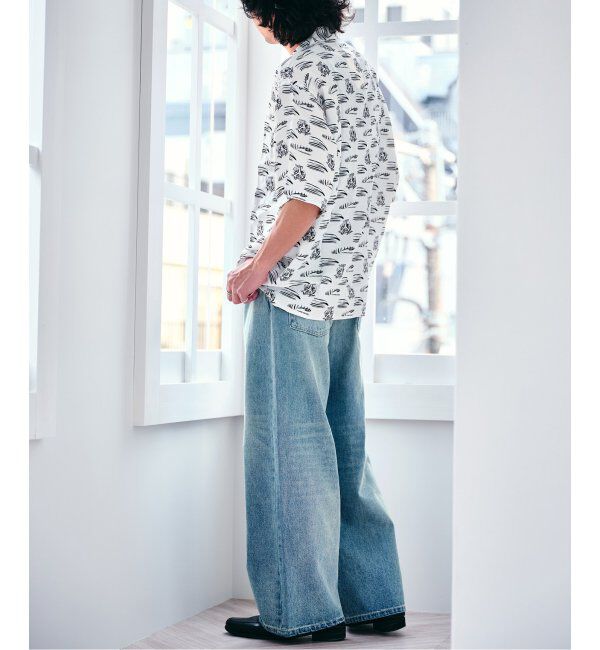 Paris Saint-Germain「【隈 研吾 &times; Paris Saint-Germain】グラフィックプリント オープンカラーシャツ」|シャツ・ブラウス|