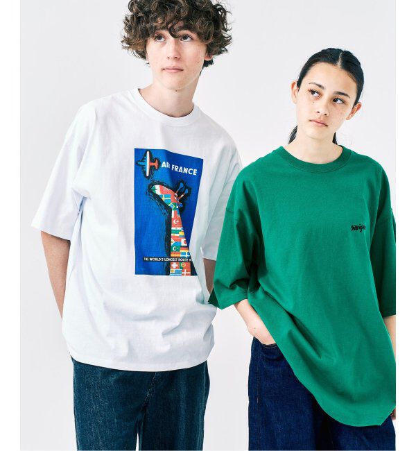 417 EDIFICE「SAVIGNAC サヴィニャック別注 French Company プリントTシャツ 1」|Tシャツ・カットソー|