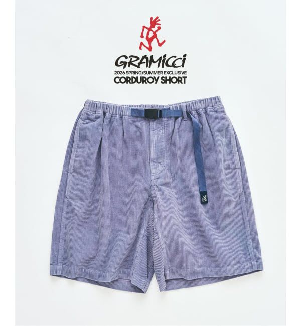 417 EDIFICE「Gramicci / グラミチ for 417 コーデュロイショートパンツ」|その他|ブルー A