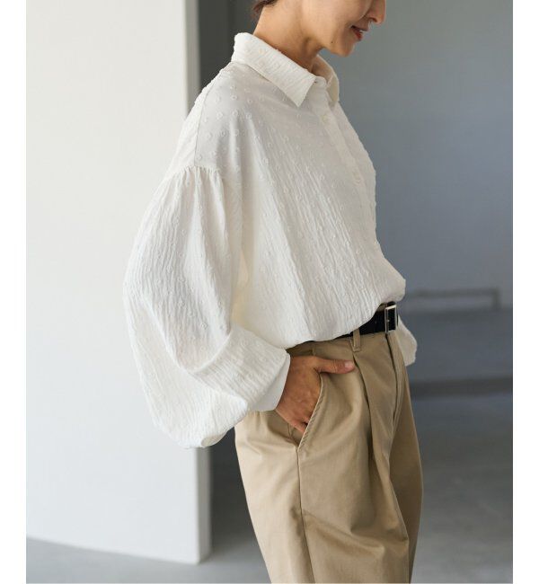 JOURNAL STANDARD relume「《追加》ドットジャガードブラウス」|シャツ・ブラウス|
