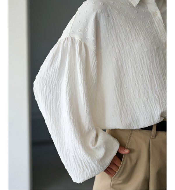 JOURNAL STANDARD relume「《追加》ドットジャガードブラウス」|シャツ・ブラウス|