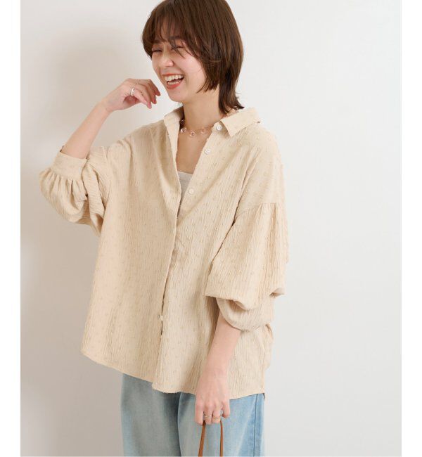JOURNAL STANDARD relume「《追加》ドットジャガードブラウス」|シャツ・ブラウス|